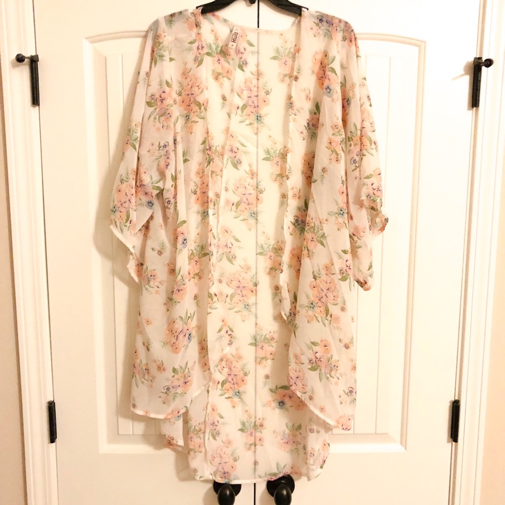 White + Pink Kimono